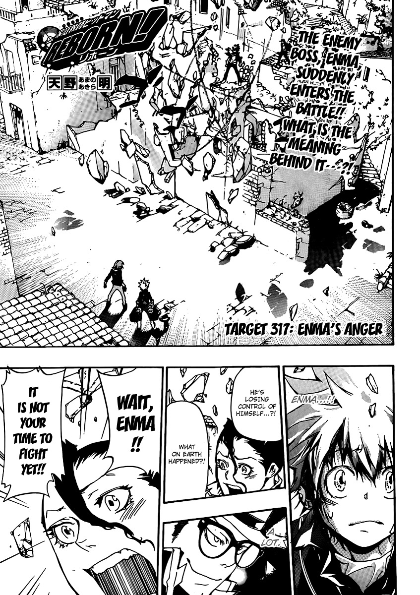 Kateikyoushi Hitman Reborn! Chapter 317 page 1 - Chapter 317: Enma's Anger