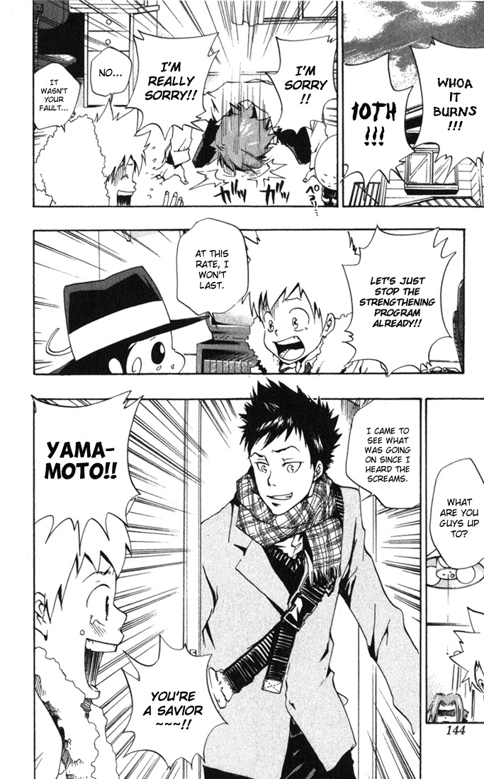 Kateikyoushi Hitman Reborn! Chapter 32 page 14 - Chapter 32: Gokudera Training Program