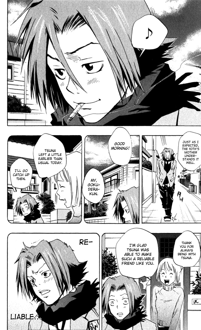Kateikyoushi Hitman Reborn! Chapter 32 page 2 - Chapter 32: Gokudera Training Program