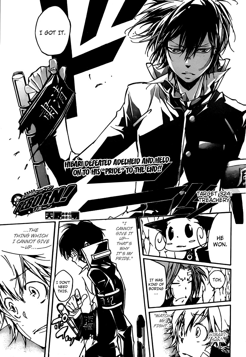 Kateikyoushi Hitman Reborn! Chapter 324 page 1 - Chapter 324: Treachary