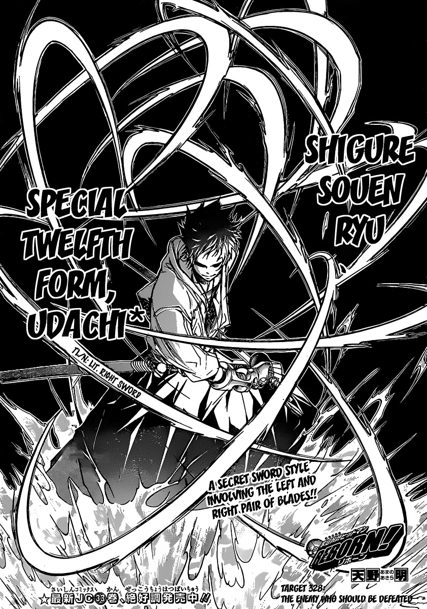 Kateikyoushi Hitman Reborn! Chapter 328 page 1 - Chapter 328: The Enemy Who Should Be Defeated