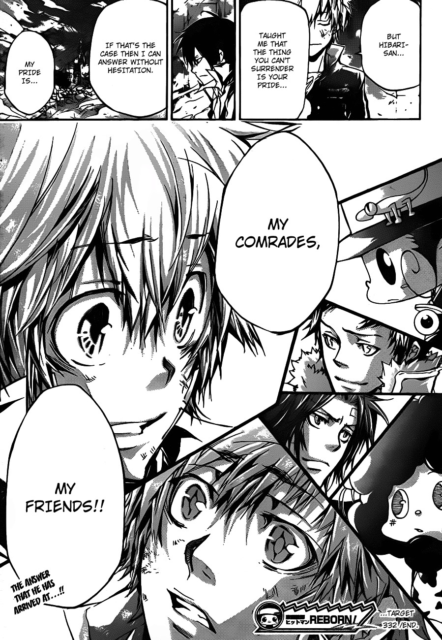 Kateikyoushi Hitman Reborn! Chapter 332 page 16 - Chapter 332: Tsuna's Pride