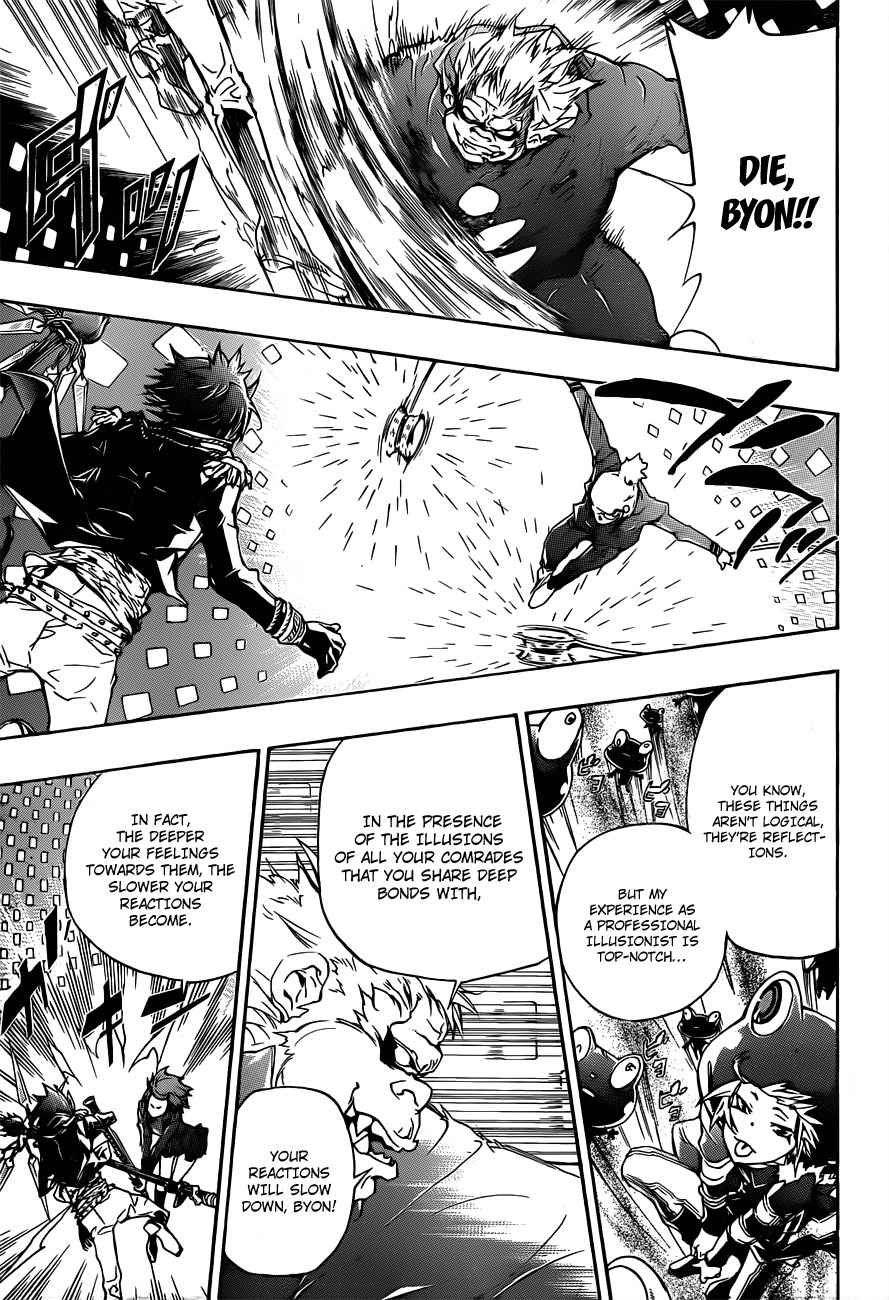 Kateikyoushi Hitman Reborn! Chapter 334 page 13 - Chapter 334: Rokudou Mukuro vs. Daemon Spade