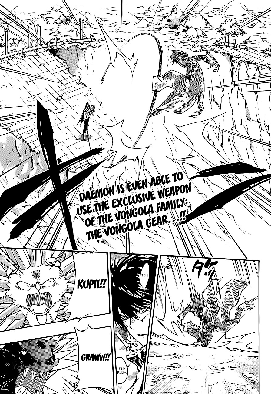 Kateikyoushi Hitman Reborn! Chapter 338 page 2 - Chapter 338: Kyoya Hibari vs. Daemon Spade