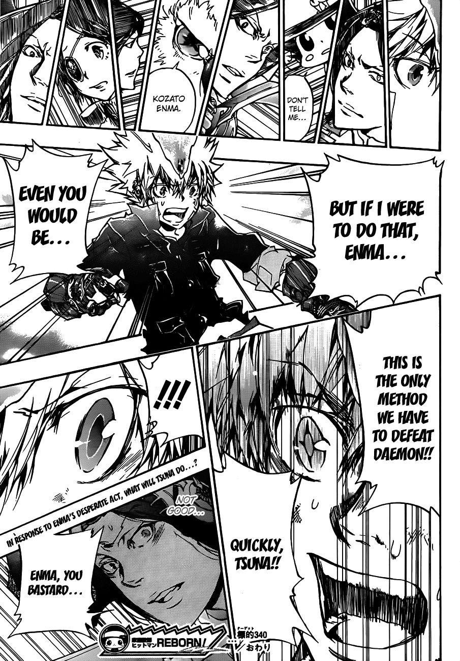 Kateikyoushi Hitman Reborn! Chapter 340 page 17 - Chapter 340: Enma's Decision