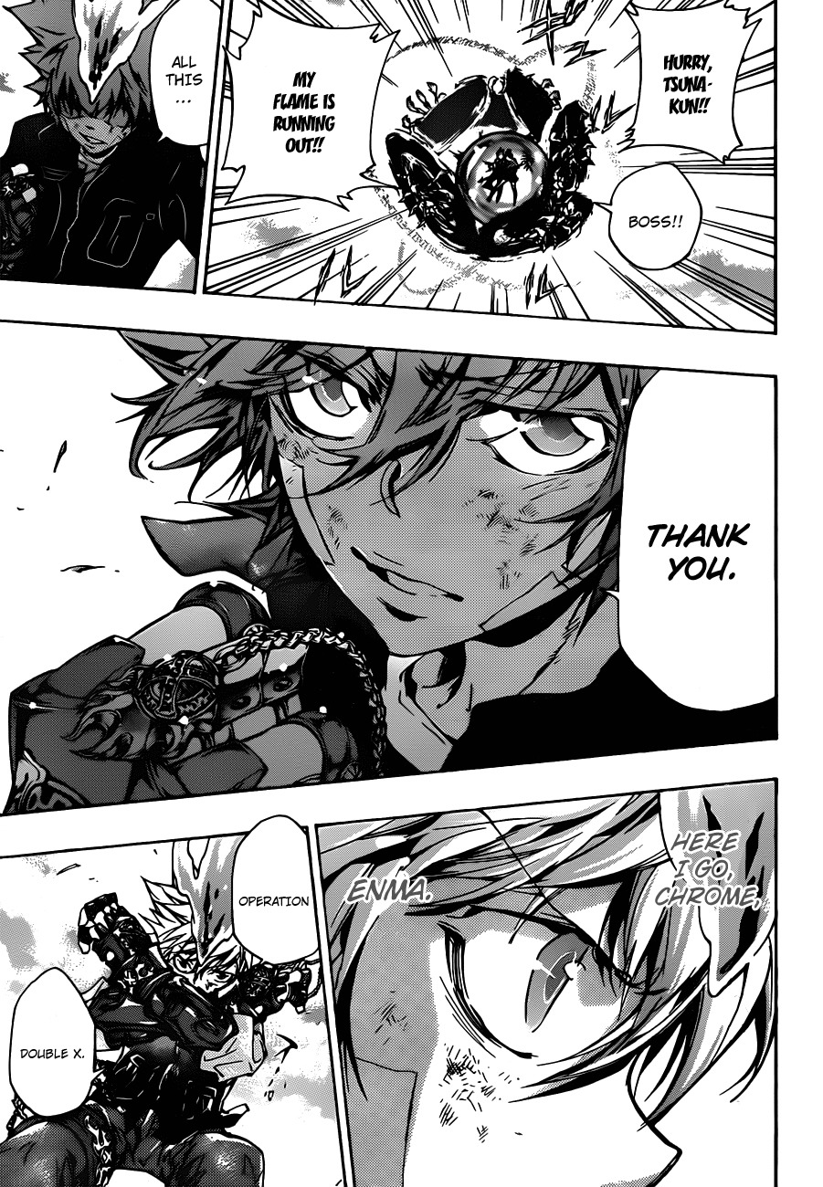Kateikyoushi Hitman Reborn! Chapter 341 page 13 - Chapter 341: Conflicted