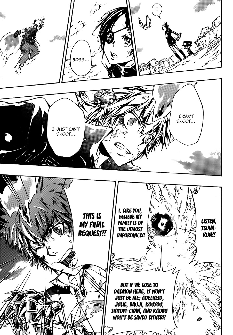 Kateikyoushi Hitman Reborn! Chapter 341 page 7 - Chapter 341: Conflicted
