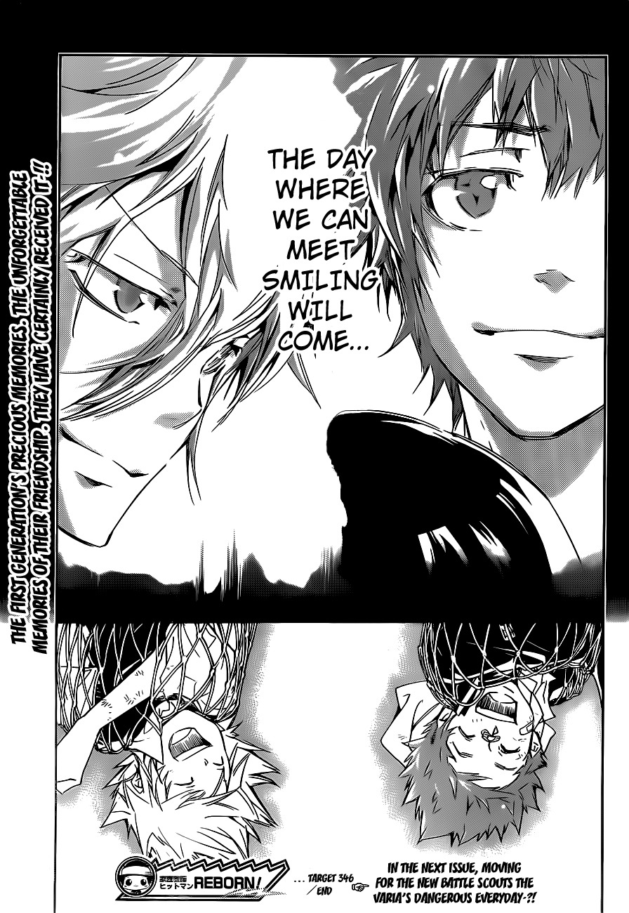 Kateikyoushi Hitman Reborn! Chapter 346 page 17 - Chapter 346: And Smile. . .
