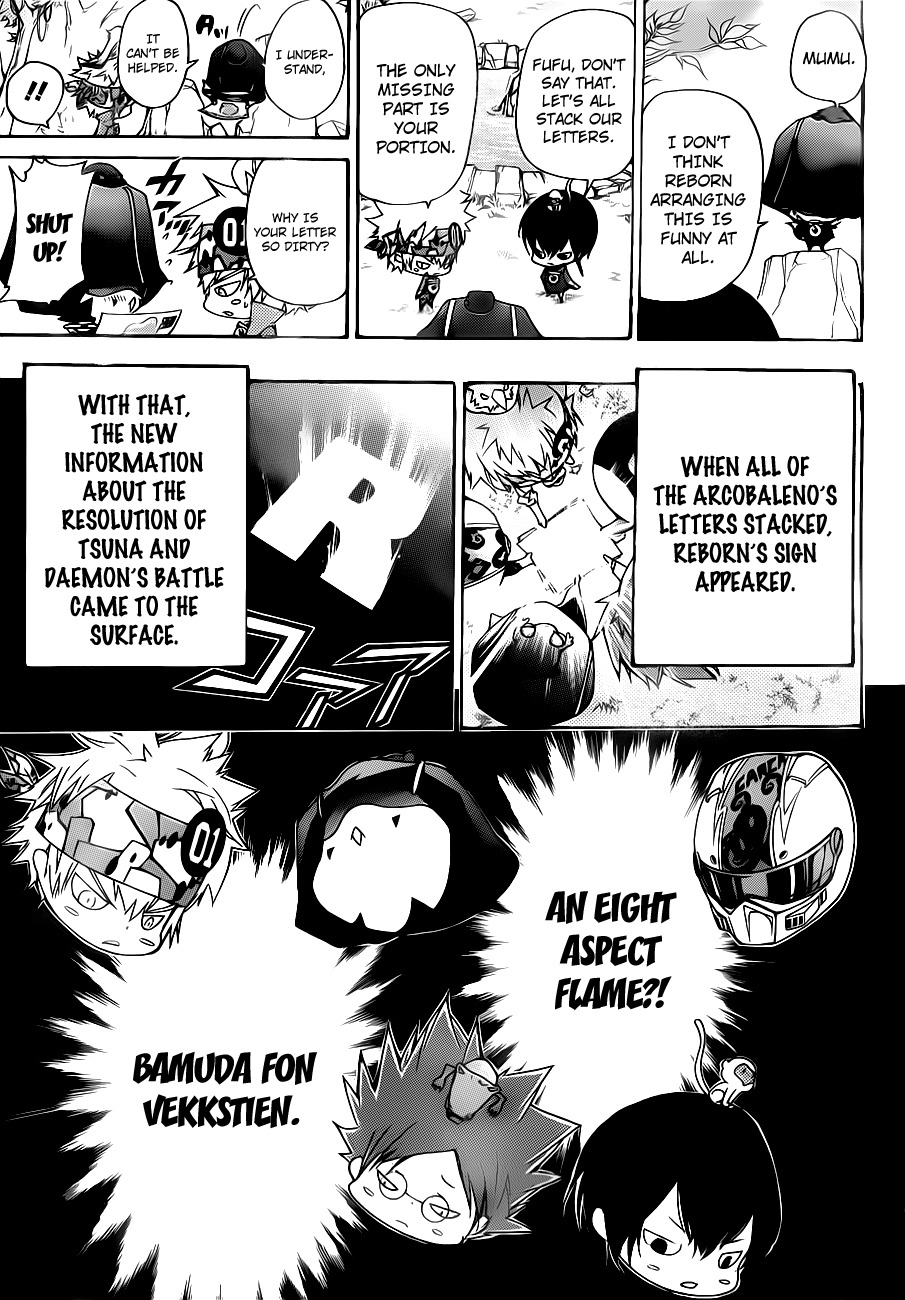 Kateikyoushi Hitman Reborn! Chapter 348 page 15 - Chapter 348: Marmon and the New Battle Force - Part 2