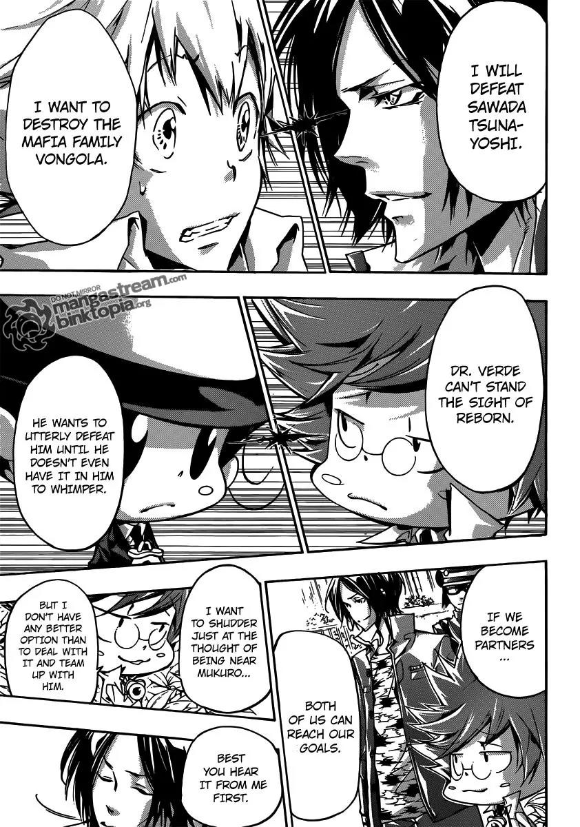 Kateikyoushi Hitman Reborn! Chapter 354 page 4 - Chapter 354: Verde and Mukuro