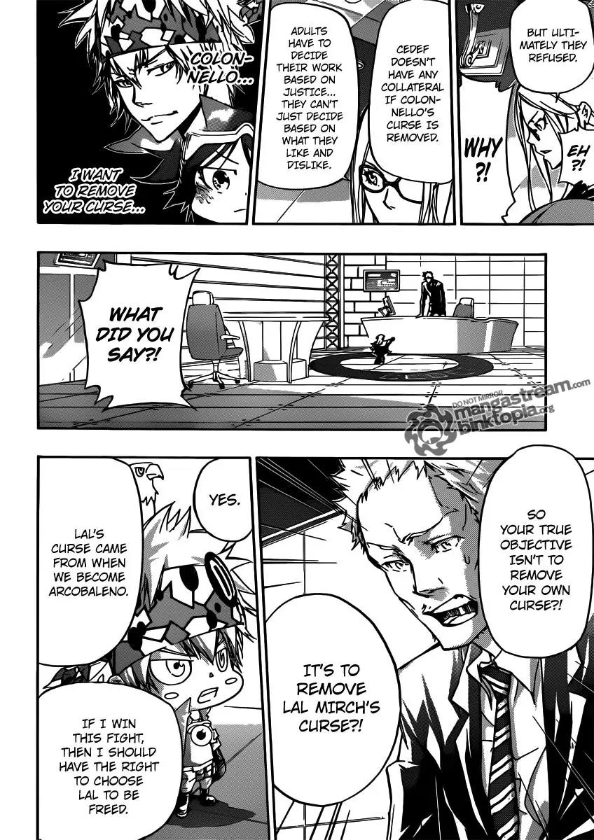 Kateikyoushi Hitman Reborn! Chapter 354 page 9 - Chapter 354: Verde and Mukuro