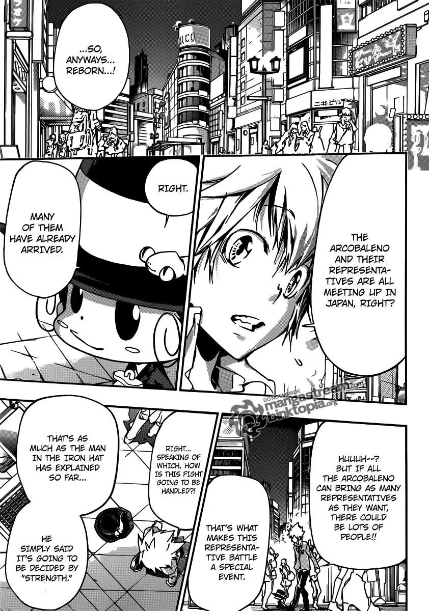 Kateikyoushi Hitman Reborn! Chapter 355 page 11 - Chapter 355: Yuni, Gamma and Byakuran