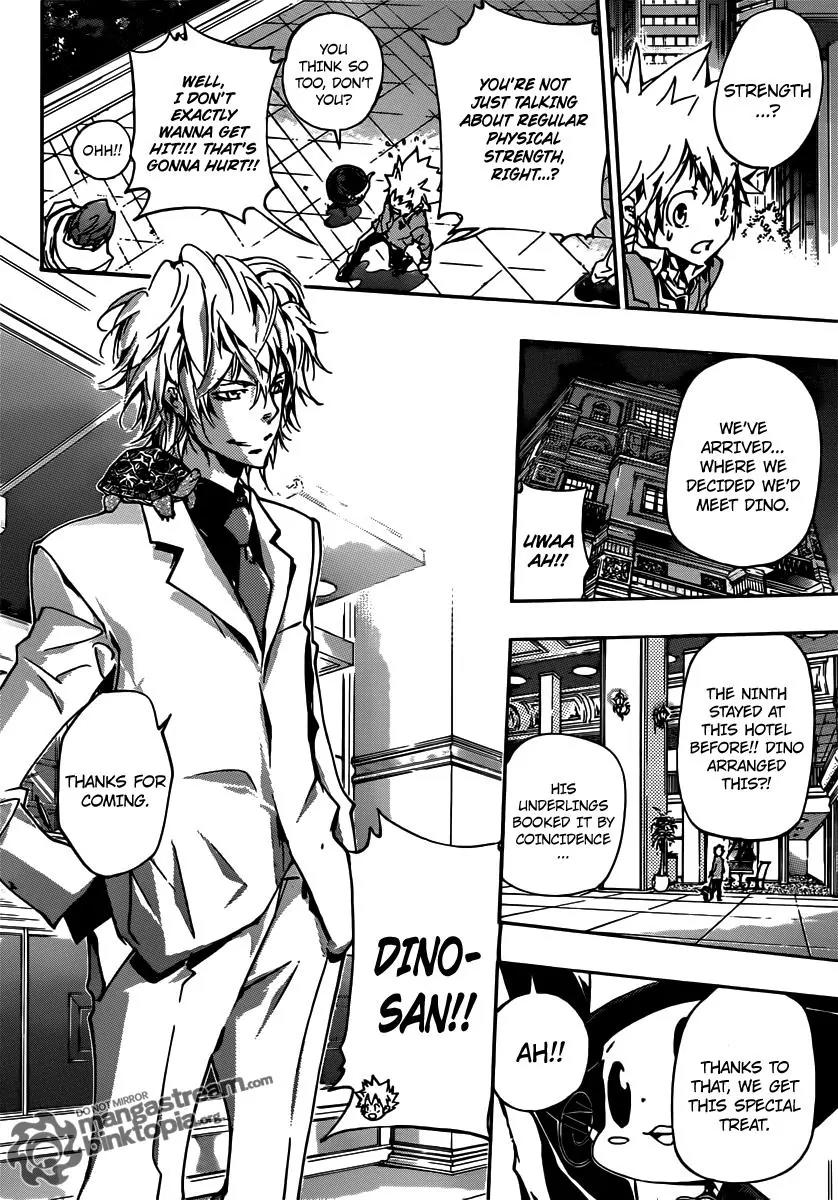 Kateikyoushi Hitman Reborn! Chapter 355 page 12 - Chapter 355: Yuni, Gamma and Byakuran