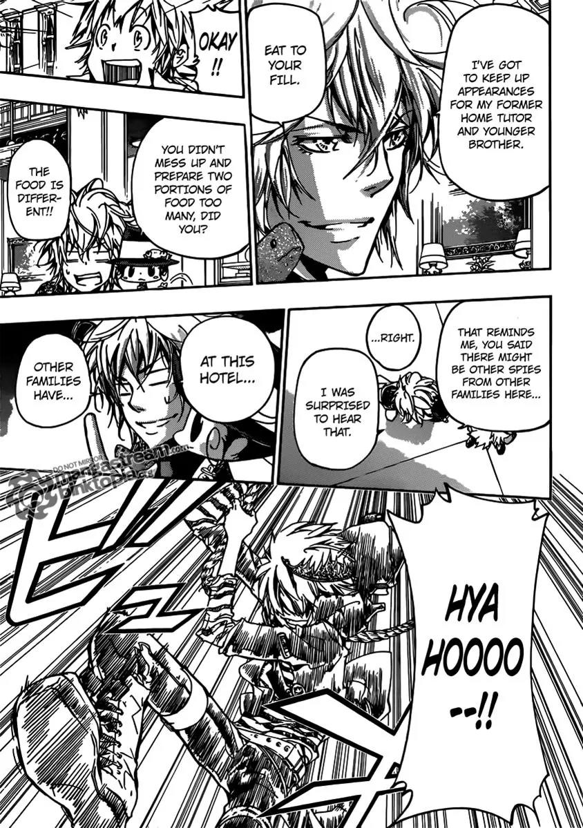 Kateikyoushi Hitman Reborn! Chapter 355 page 13 - Chapter 355: Yuni, Gamma and Byakuran