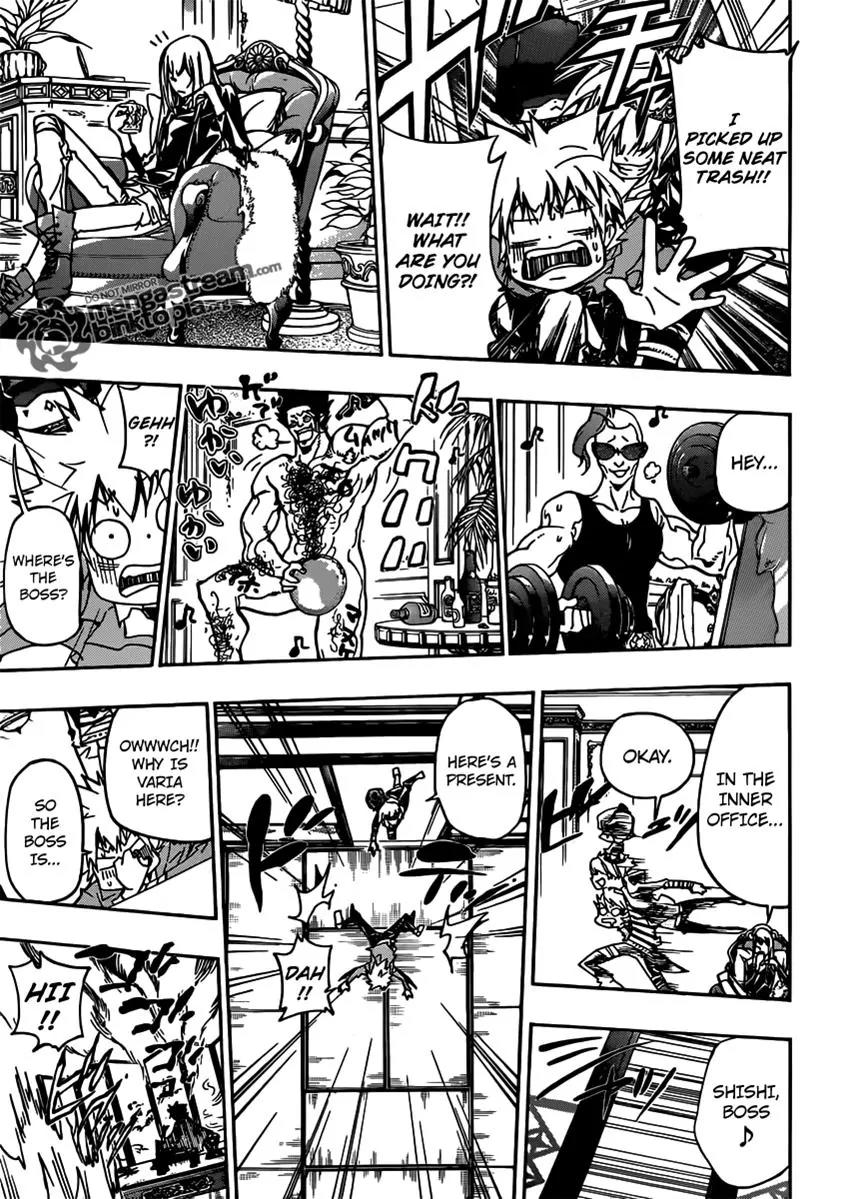 Kateikyoushi Hitman Reborn! Chapter 355 page 15 - Chapter 355: Yuni, Gamma and Byakuran