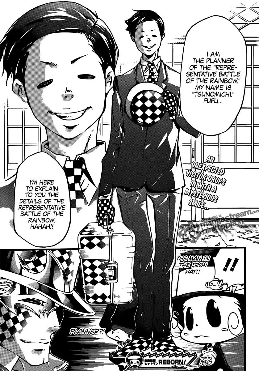 Kateikyoushi Hitman Reborn! Chapter 355 page 19 - Chapter 355: Yuni, Gamma and Byakuran