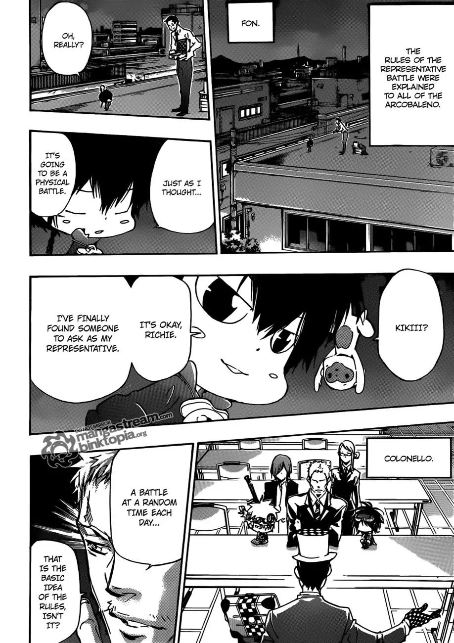 Kateikyoushi Hitman Reborn! Chapter 356 page 15 - Chapter 356: The Rules of the Battles of the Representatives