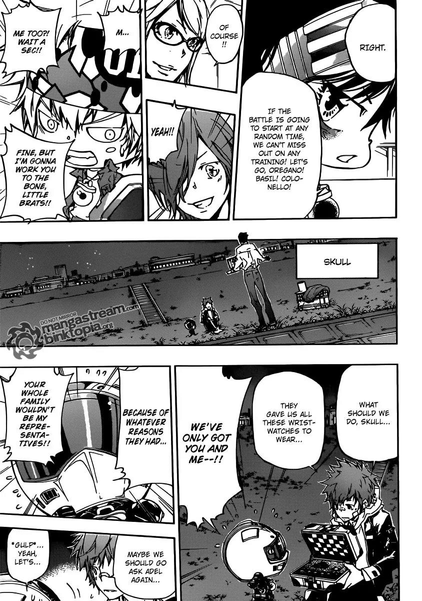 Kateikyoushi Hitman Reborn! Chapter 356 page 16 - Chapter 356: The Rules of the Battles of the Representatives