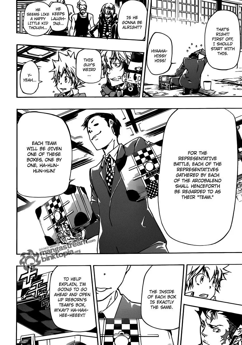 Kateikyoushi Hitman Reborn! Chapter 356 page 5 - Chapter 356: The Rules of the Battles of the Representatives