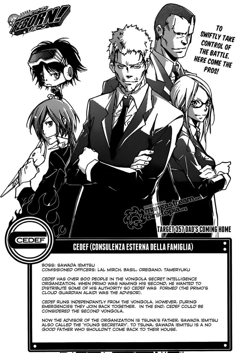 Kateikyoushi Hitman Reborn! Chapter 357 page 1 - Chapter 357: Dad's Coming Home