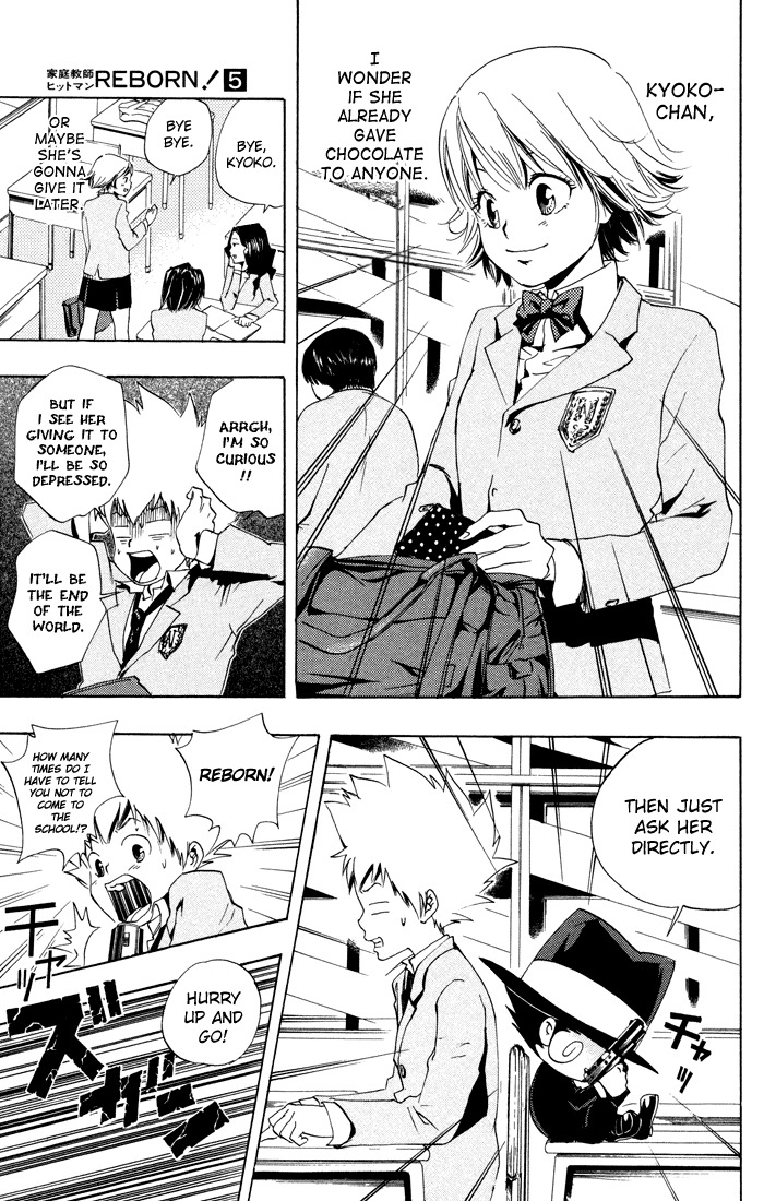 Kateikyoushi Hitman Reborn! Chapter 36 page 3 - Chapter 36: Valentine's Day