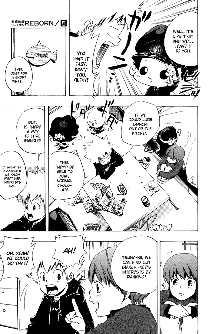 Kateikyoushi Hitman Reborn! Chapter 36 page 9 - Chapter 36: Valentine's Day