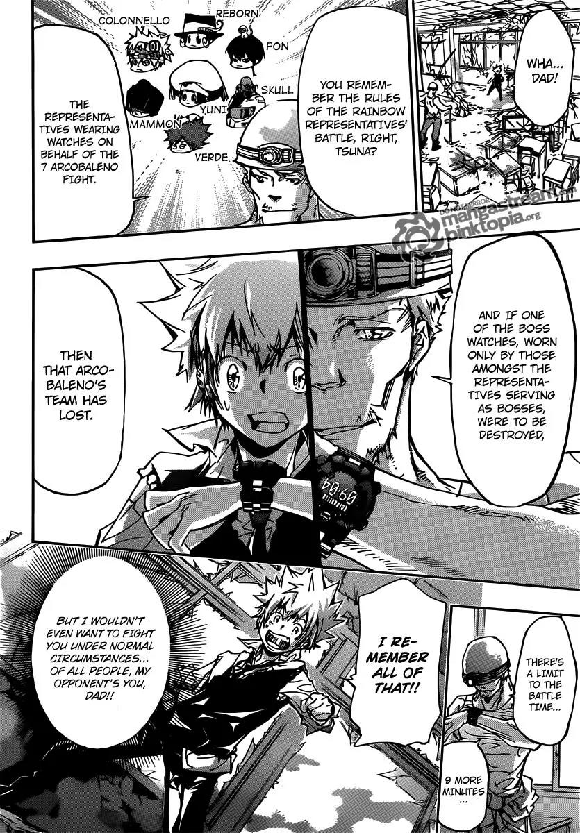 Kateikyoushi Hitman Reborn! Chapter 360 page 3 - Chapter 360: Sawada Tsunayoshi vs. Sawada Iemitsu