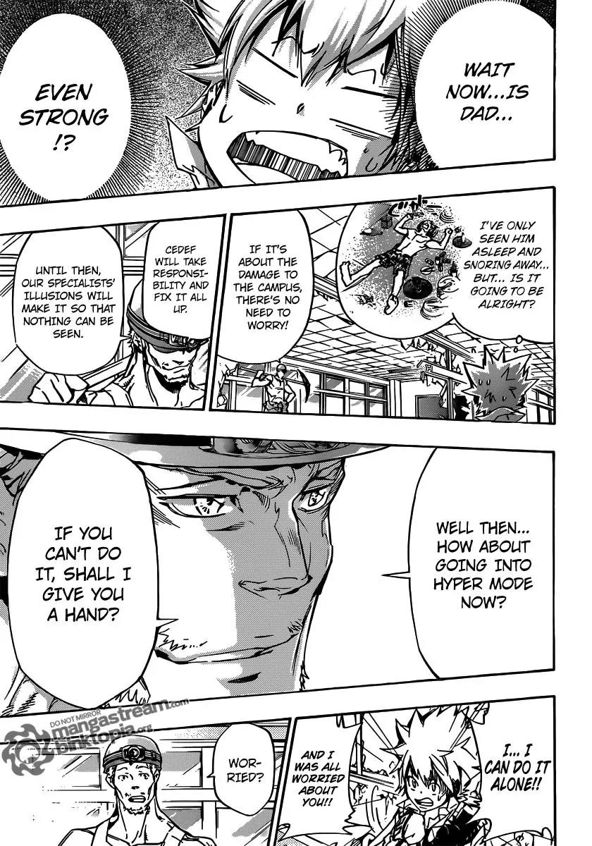 Kateikyoushi Hitman Reborn! Chapter 360 page 4 - Chapter 360: Sawada Tsunayoshi vs. Sawada Iemitsu