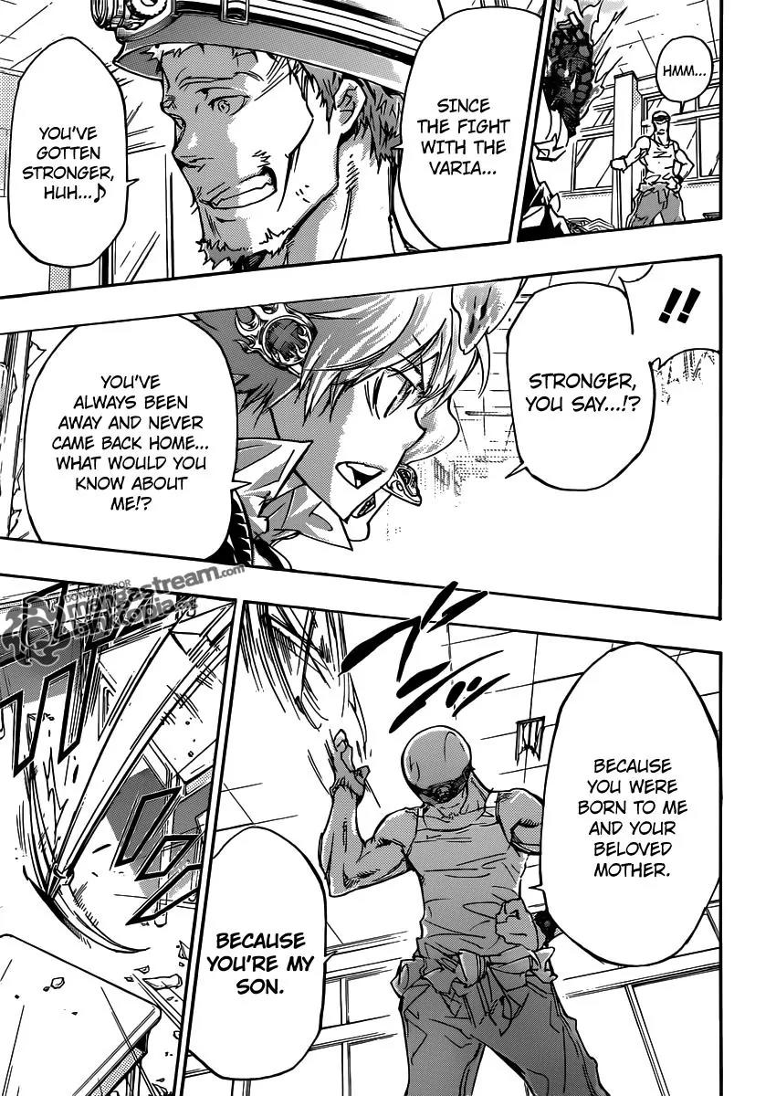 Kateikyoushi Hitman Reborn! Chapter 360 page 6 - Chapter 360: Sawada Tsunayoshi vs. Sawada Iemitsu