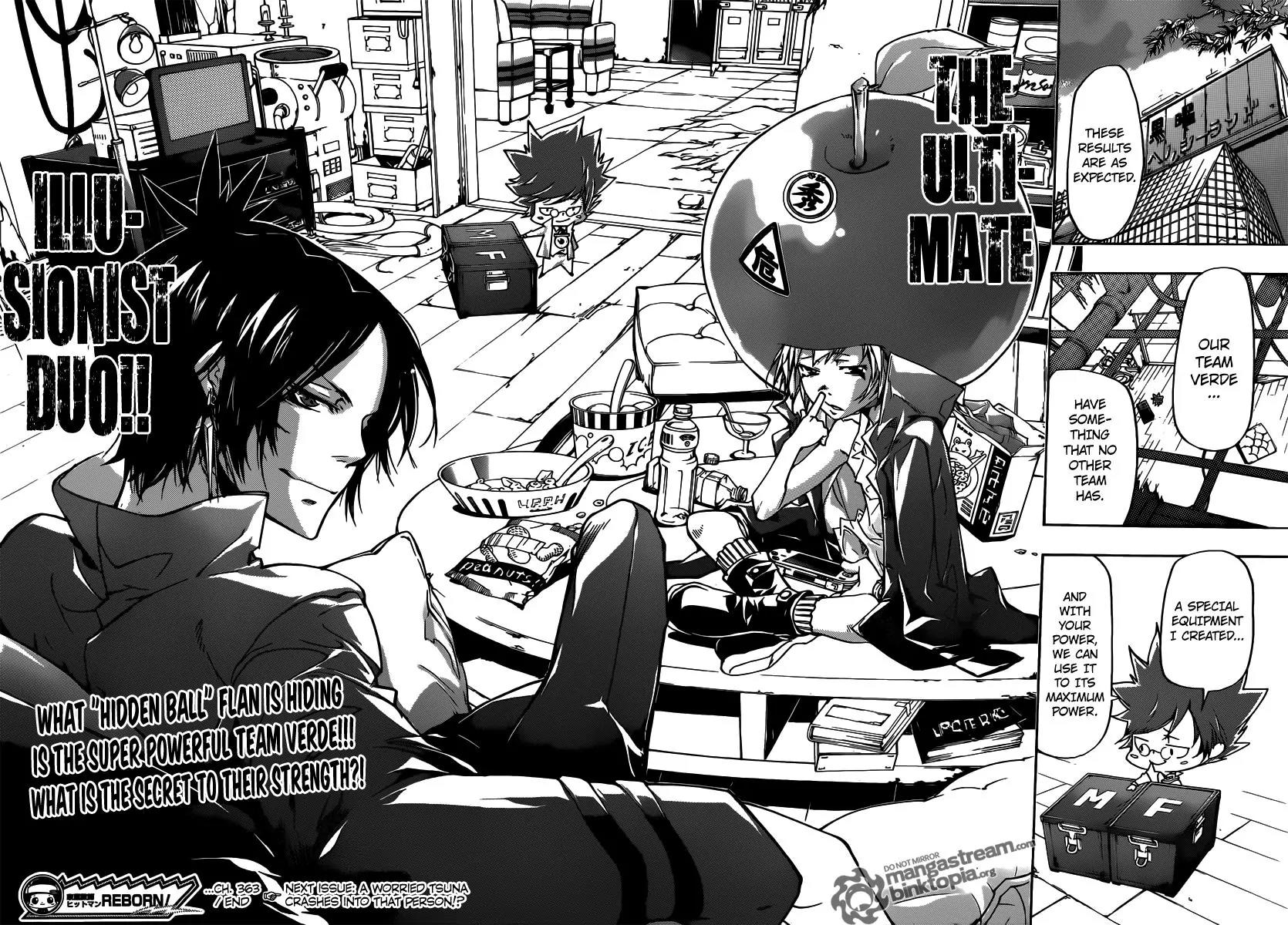 Kateikyoushi Hitman Reborn! Chapter 363 page 17 - Chapter 363: The Threat Team