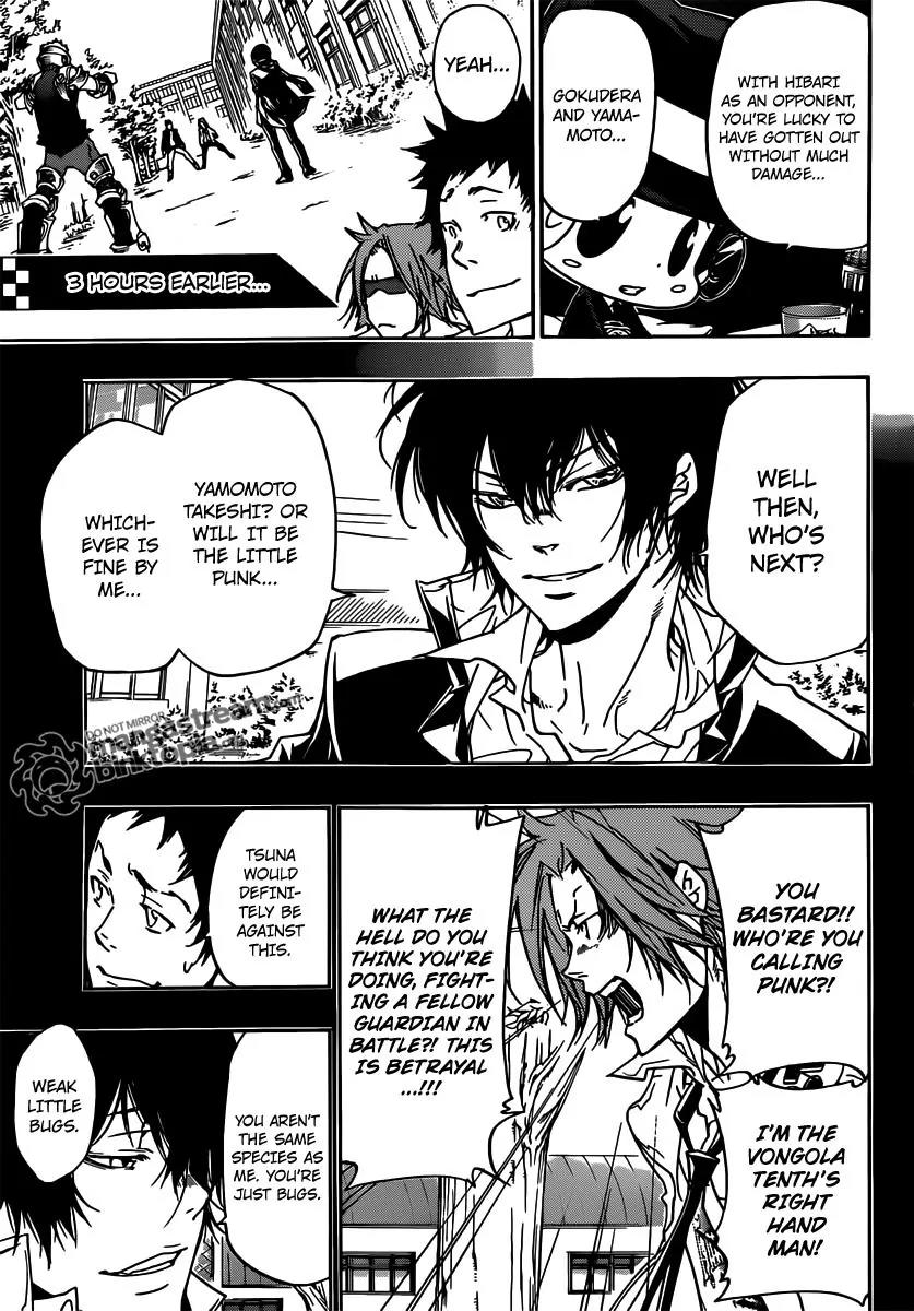 Kateikyoushi Hitman Reborn! Chapter 363 page 4 - Chapter 363: The Threat Team