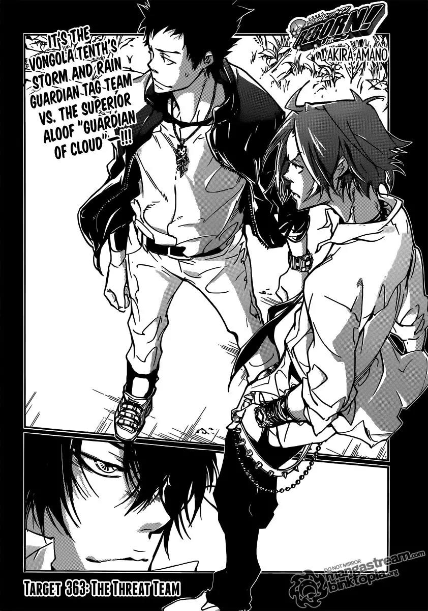Kateikyoushi Hitman Reborn! Chapter 363 page 5 - Chapter 363: The Threat Team