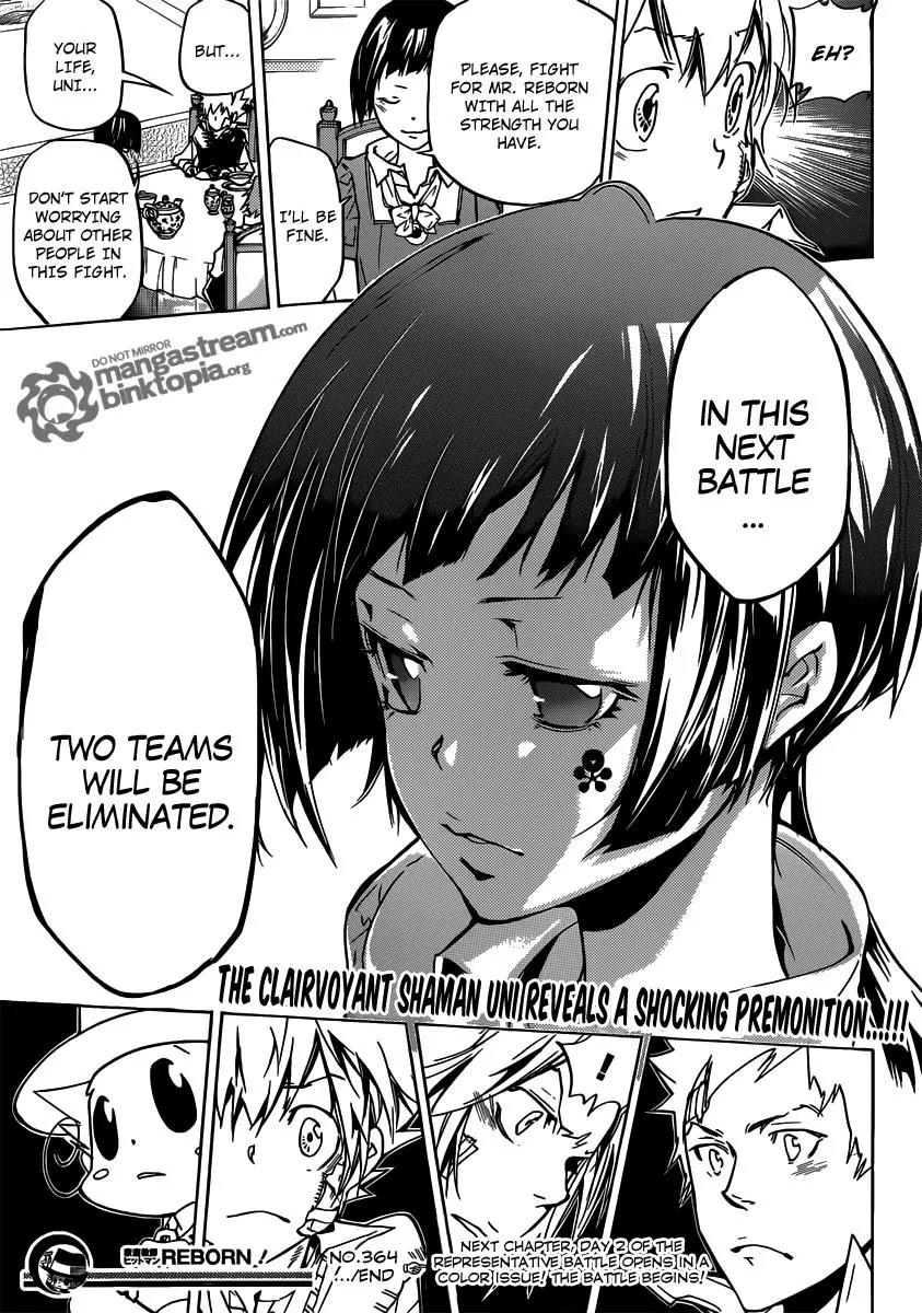 Kateikyoushi Hitman Reborn! Chapter 364 page 18 - Chapter 364: The Second Day