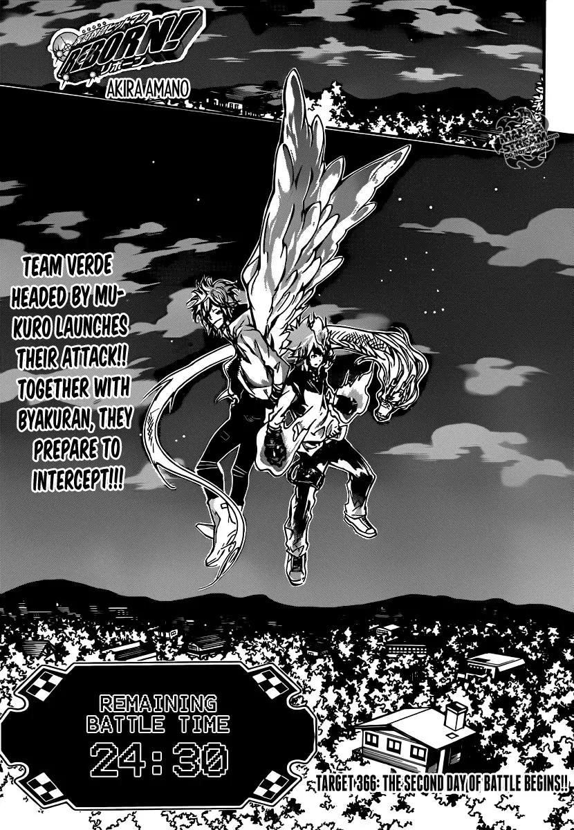 Kateikyoushi Hitman Reborn! Chapter 366 page 1 - Chapter 366: The Second Day of Battle Begins