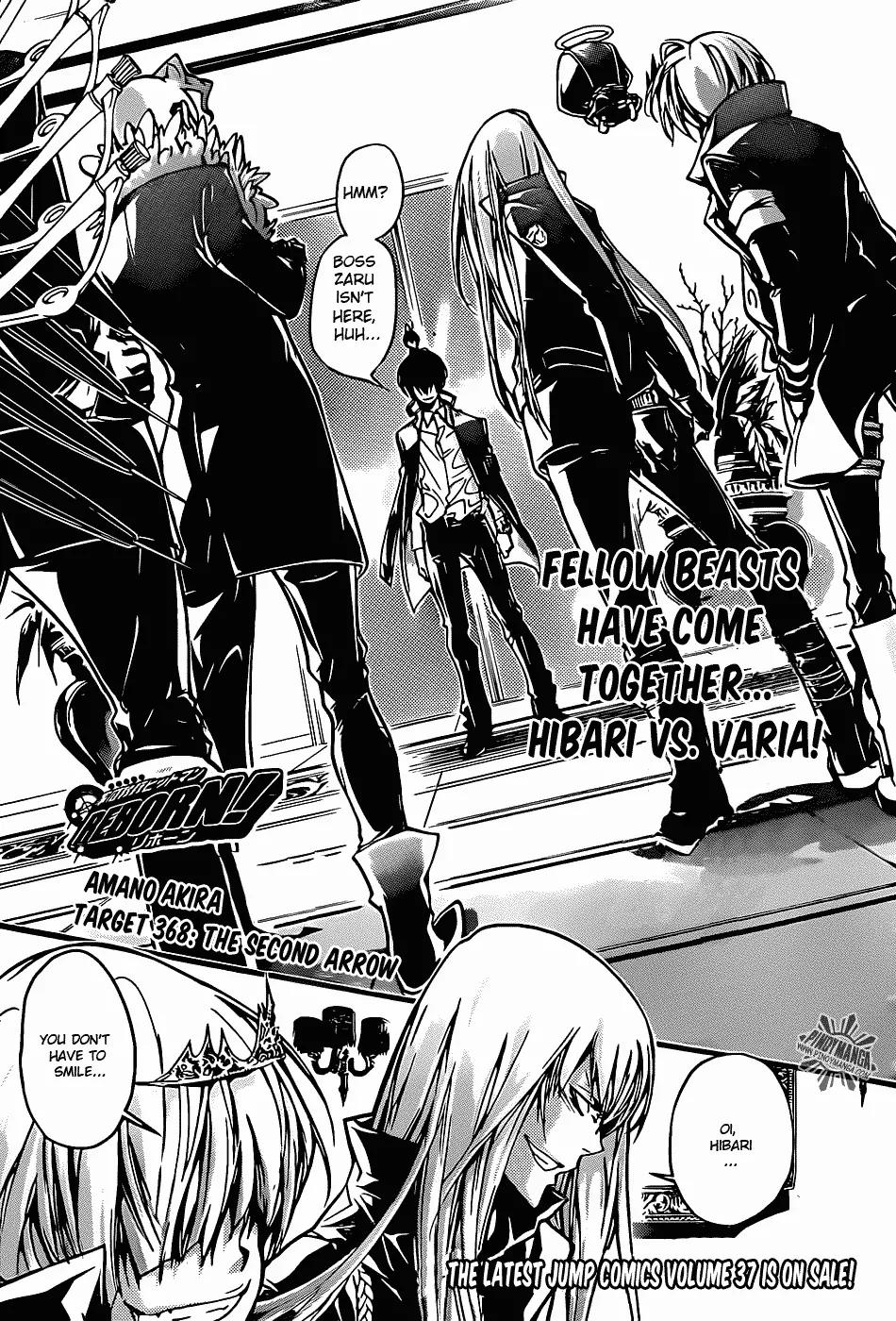 Kateikyoushi Hitman Reborn! Chapter 368 page 2 - Chapter 368: The Second Arrow