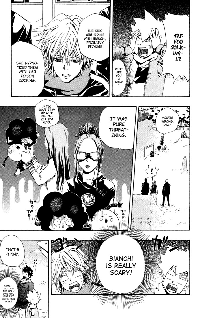Kateikyoushi Hitman Reborn! Chapter 38 page 3 - Chapter 38: Snow Fight:Round Two