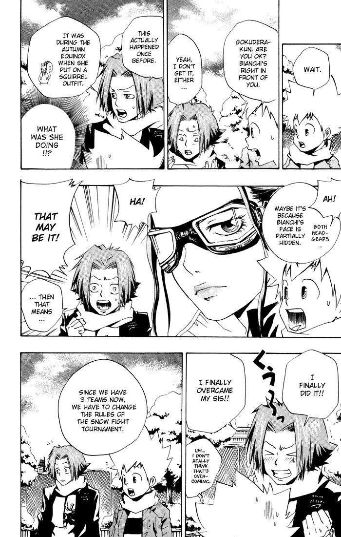 Kateikyoushi Hitman Reborn! Chapter 38 page 4 - Chapter 38: Snow Fight:Round Two