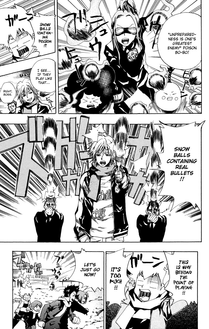 Kateikyoushi Hitman Reborn! Chapter 38 page 7 - Chapter 38: Snow Fight:Round Two