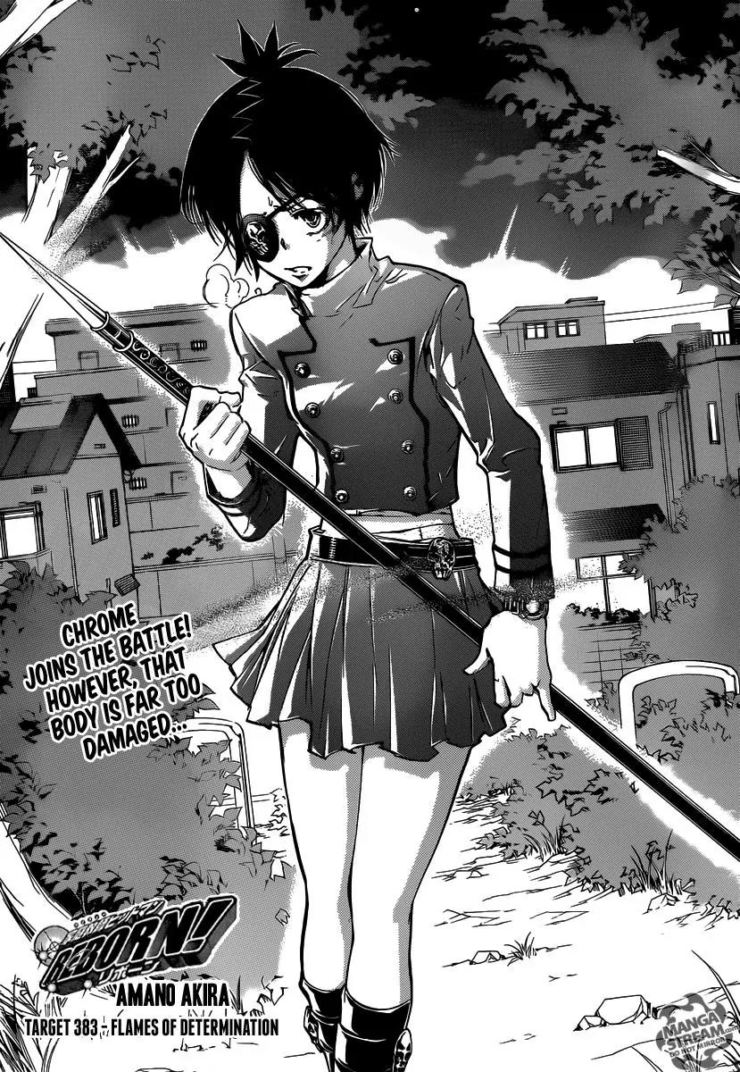 Kateikyoushi Hitman Reborn! Chapter 383 page 1 - Chapter 383: Flames of Determination