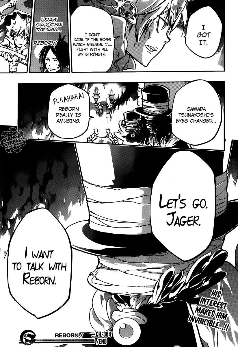 Kateikyoushi Hitman Reborn! Chapter 384 page 19 - Chapter 384: Those Who Watch the Battle