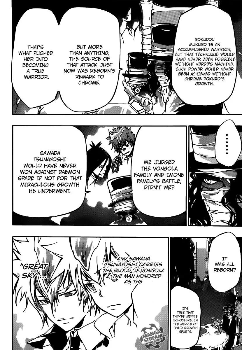 Kateikyoushi Hitman Reborn! Chapter 384 page 8 - Chapter 384: Those Who Watch the Battle