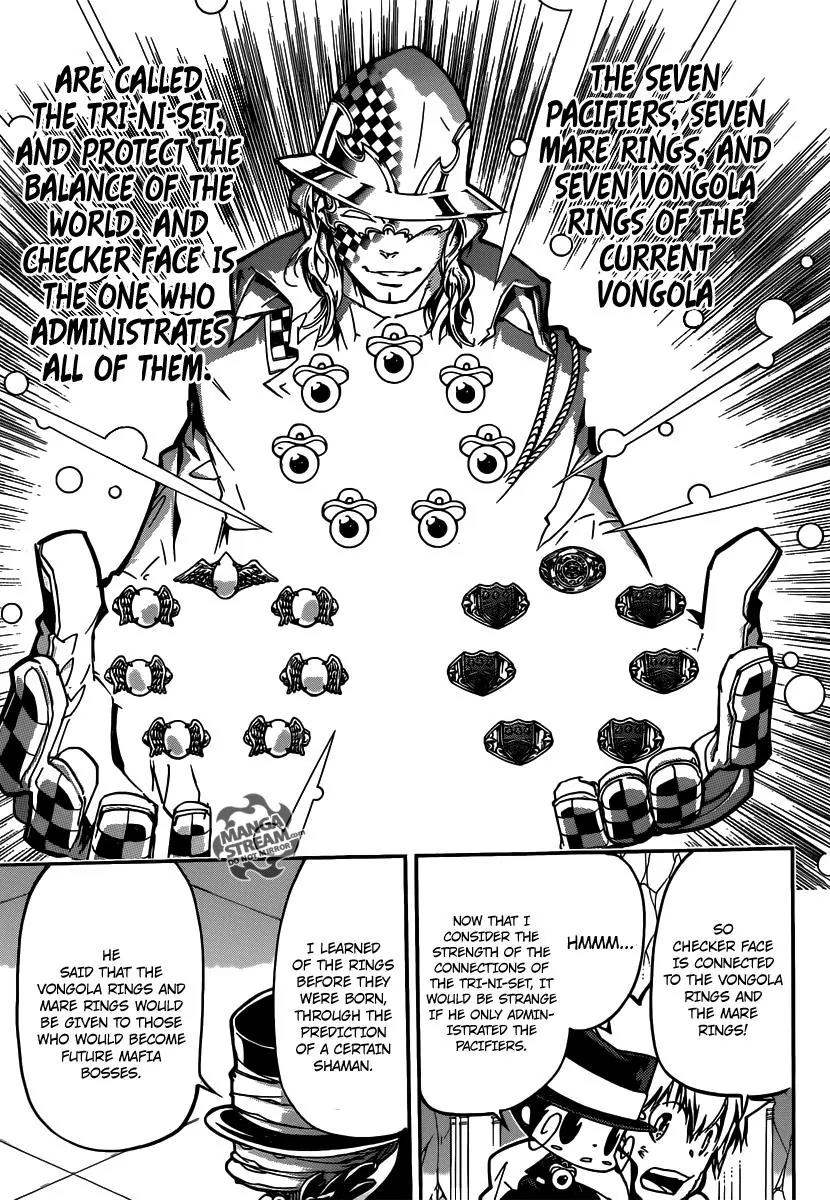 Kateikyoushi Hitman Reborn! Chapter 387 page 11 - Chapter 387: Reborn's Concern
