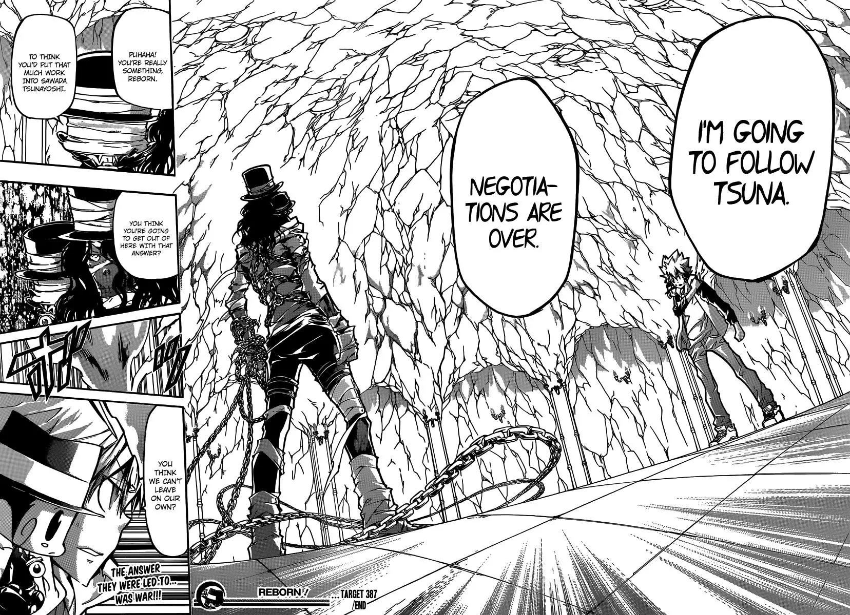 Kateikyoushi Hitman Reborn! Chapter 387 page 18 - Chapter 387: Reborn's Concern