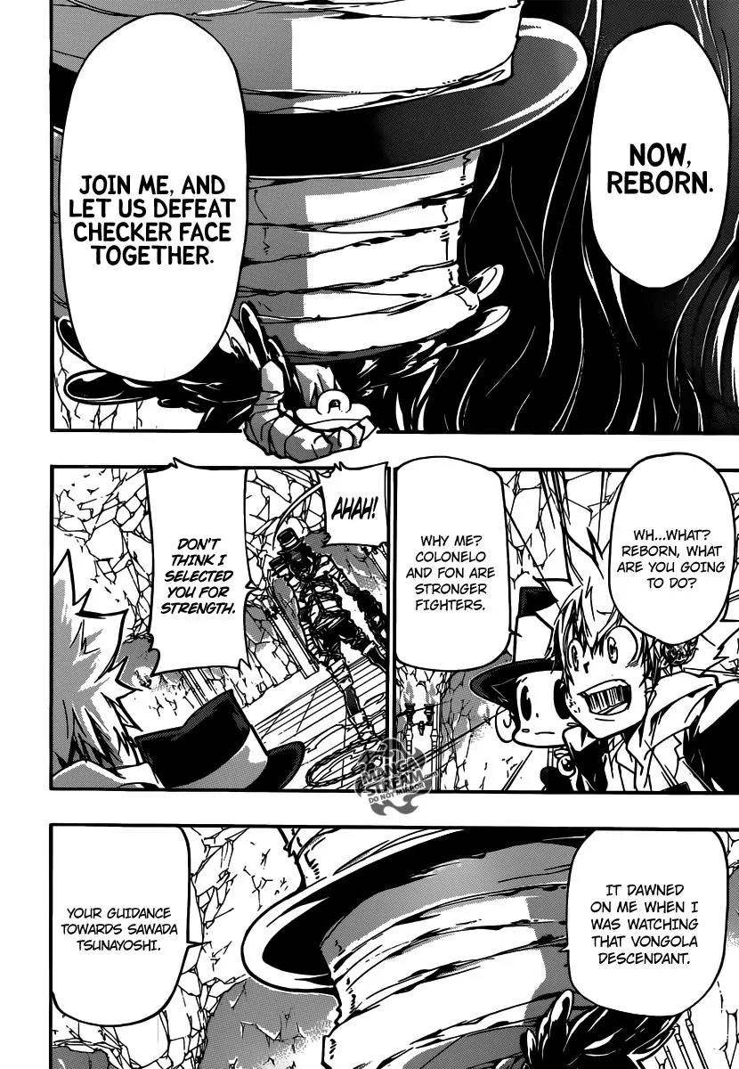 Kateikyoushi Hitman Reborn! Chapter 387 page 4 - Chapter 387: Reborn's Concern
