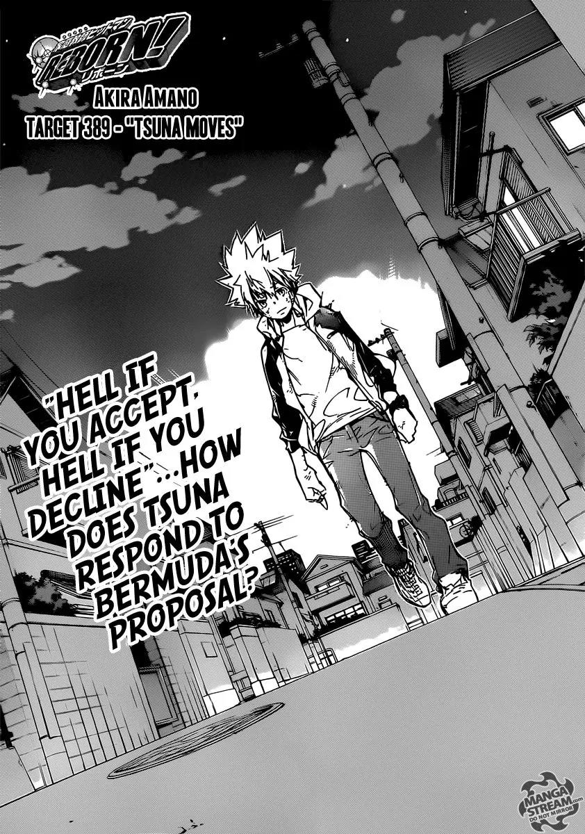 Kateikyoushi Hitman Reborn! Chapter 389 page 1 - Chapter 389: Tsuna Moves