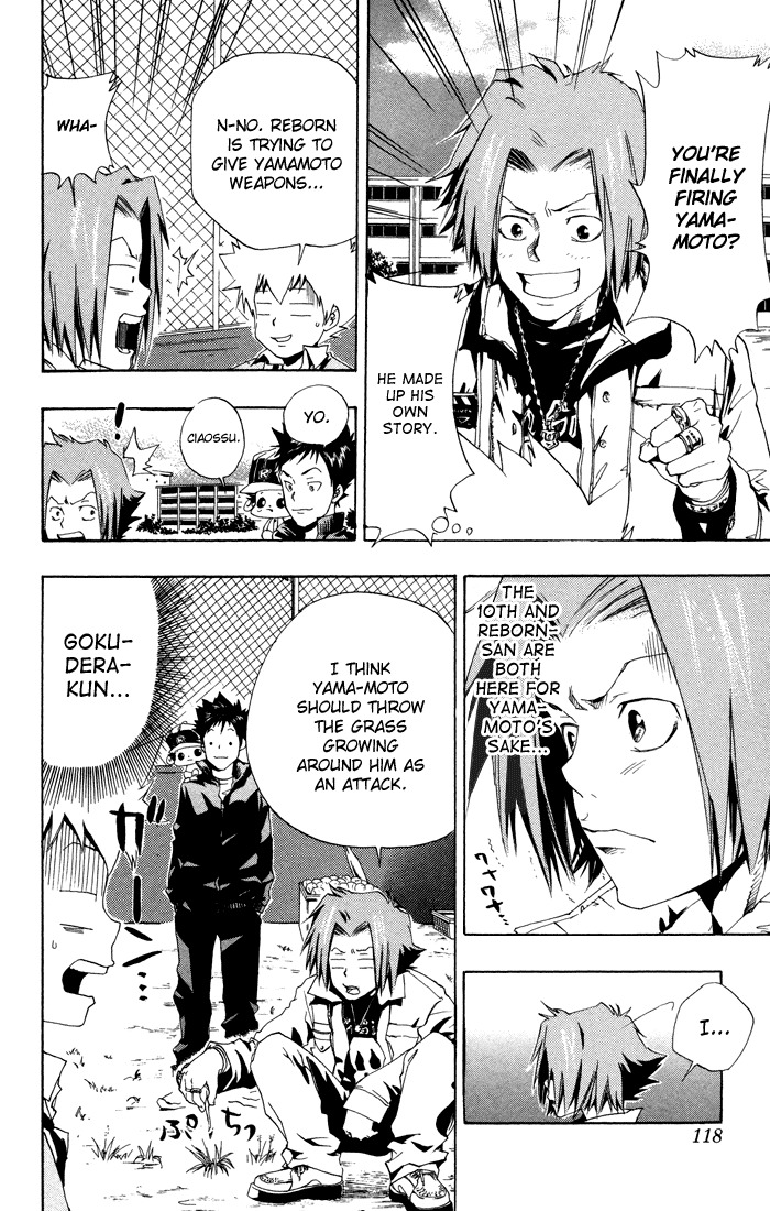Kateikyoushi Hitman Reborn! Chapter 39 page 10 - Chapter 39: Yamamoto's Training