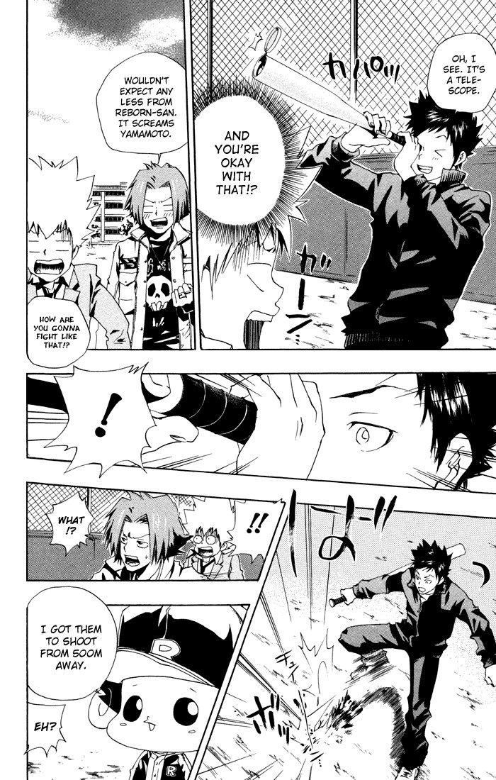 Kateikyoushi Hitman Reborn! Chapter 39 page 12 - Chapter 39: Yamamoto's Training