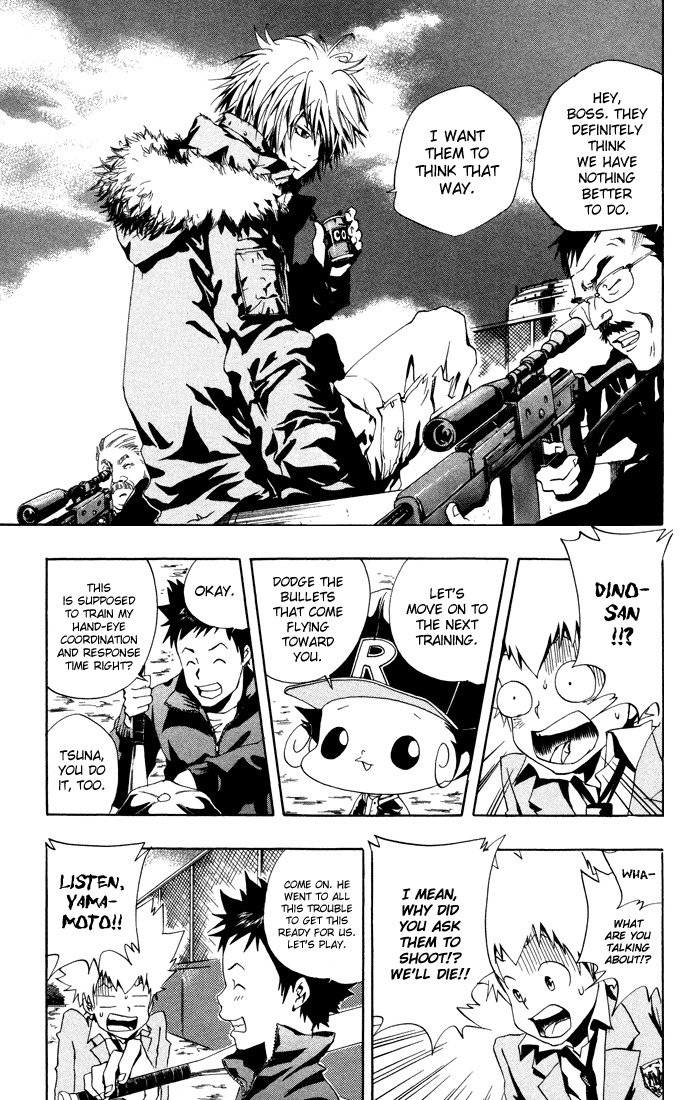 Kateikyoushi Hitman Reborn! Chapter 39 page 13 - Chapter 39: Yamamoto's Training