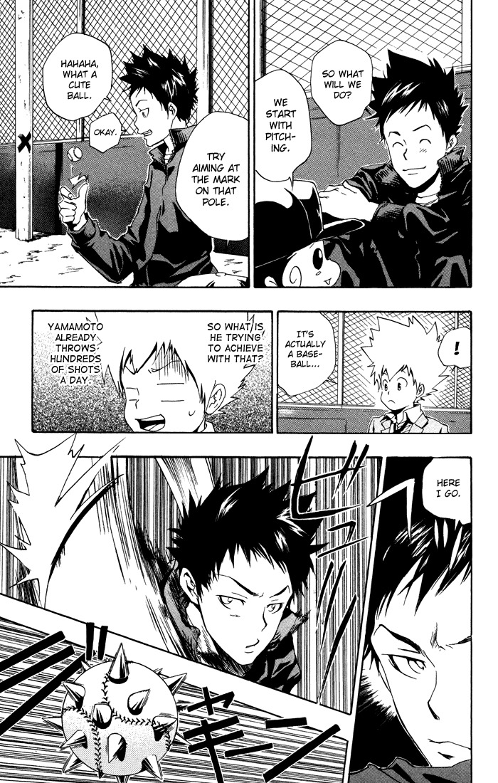 Kateikyoushi Hitman Reborn! Chapter 39 page 7 - Chapter 39: Yamamoto's Training
