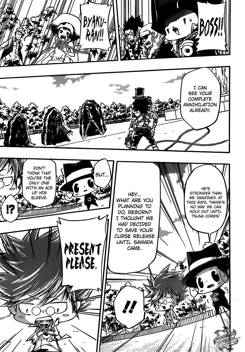 Kateikyoushi Hitman Reborn! Chapter 399 page 12 - Chapter 399: Predicament
